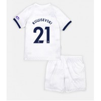 Camisa de time de futebol Tottenham Hotspur Dejan Kulusevski #21 Replicas 1º Equipamento Infantil 2023-24 Manga Curta (+ Calças curtas)